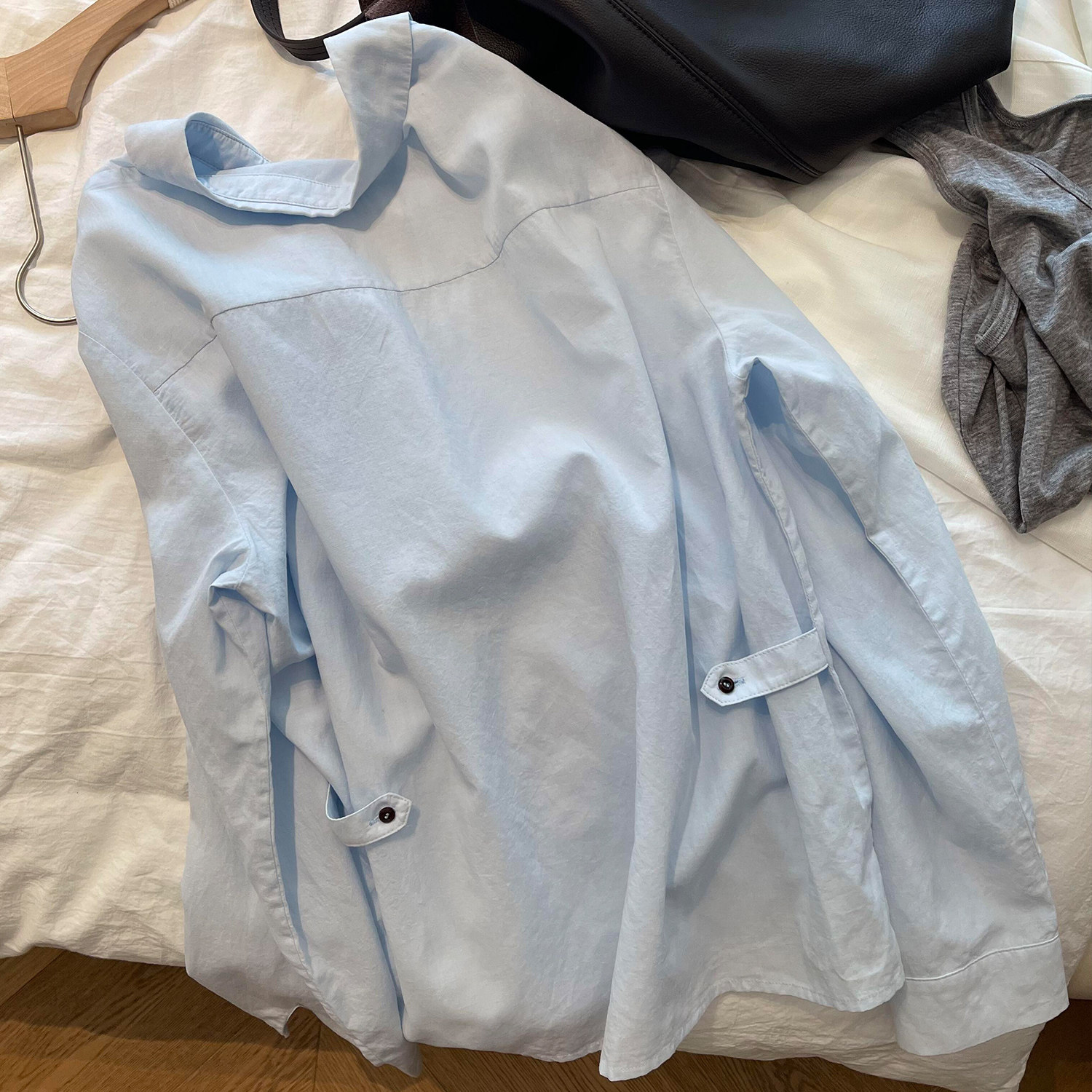 Korean Style Blue V-Neck Long Sleeve Pullover Shirt for Women 2026 Summer Casual Sun Protection Blouse - Image 4