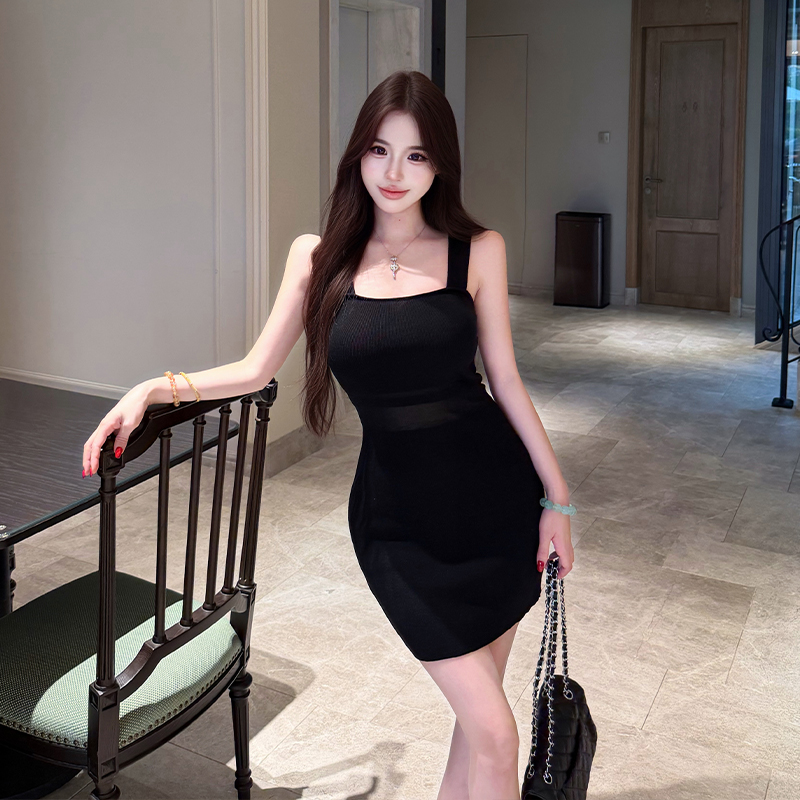 Black Bodycon Cami Dress Women Sexy High Waist Sleeveless Mini - Image 3