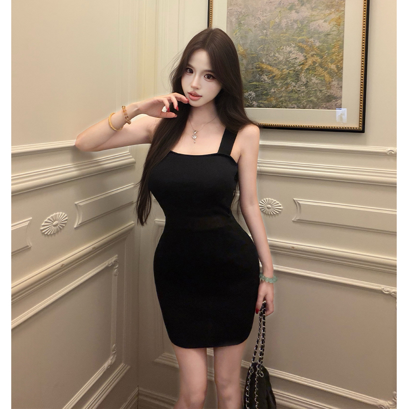 Black Bodycon Cami Dress Women Sexy High Waist Sleeveless Mini - Image 5